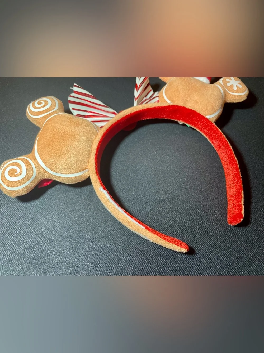 Disney Parks holiday ears feature plush gingerbread Mickey & Minnie